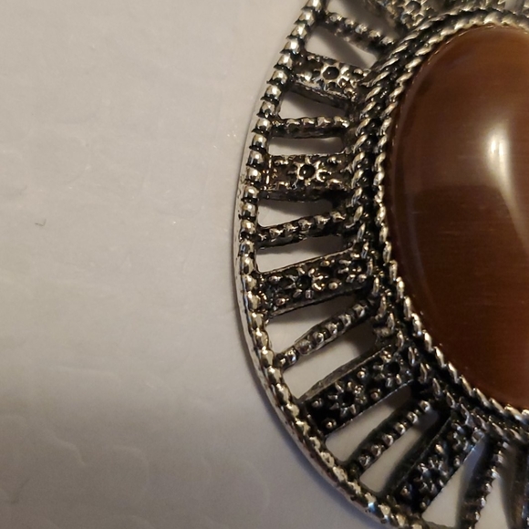 Paparazzi Long Necklace Brown and Silver New - Picture 12 of 12